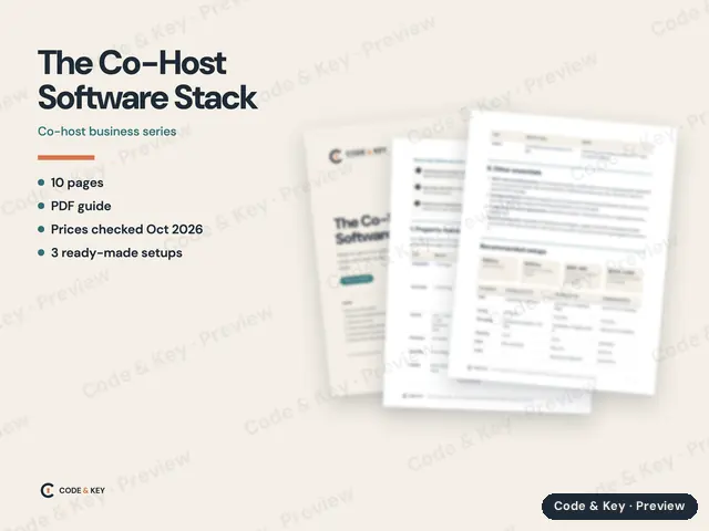 The Co-Host Software Stack: cover and sample pages