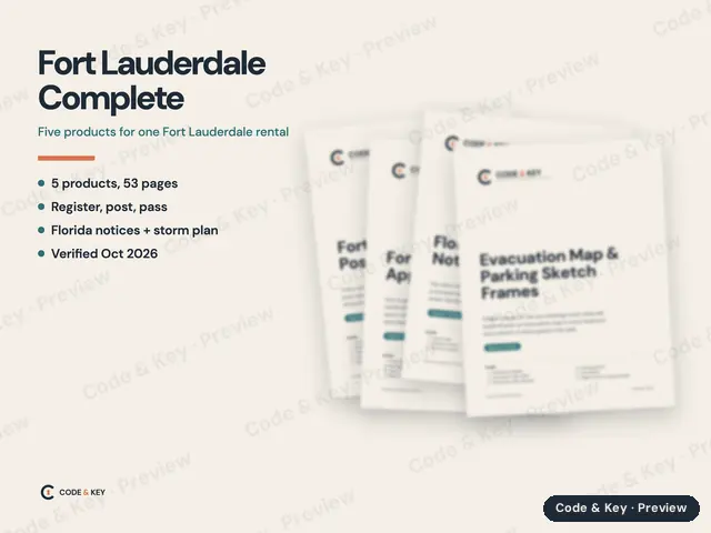 Fort Lauderdale Complete: cover and sample pages