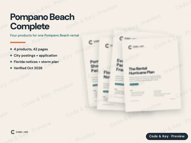 Pompano Beach Complete: cover and sample pages